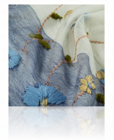 Палантин Женский ZW.EMB/TAU.BLUE